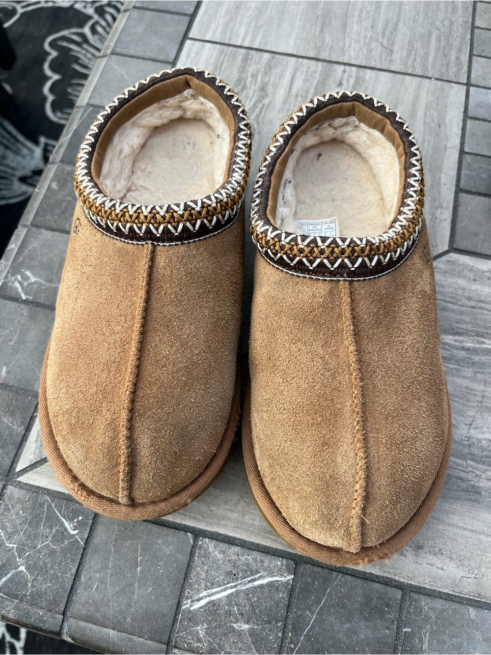 UGG Tasman 11 Suede Slip-On Clog Slippers - Picture 3 of 10